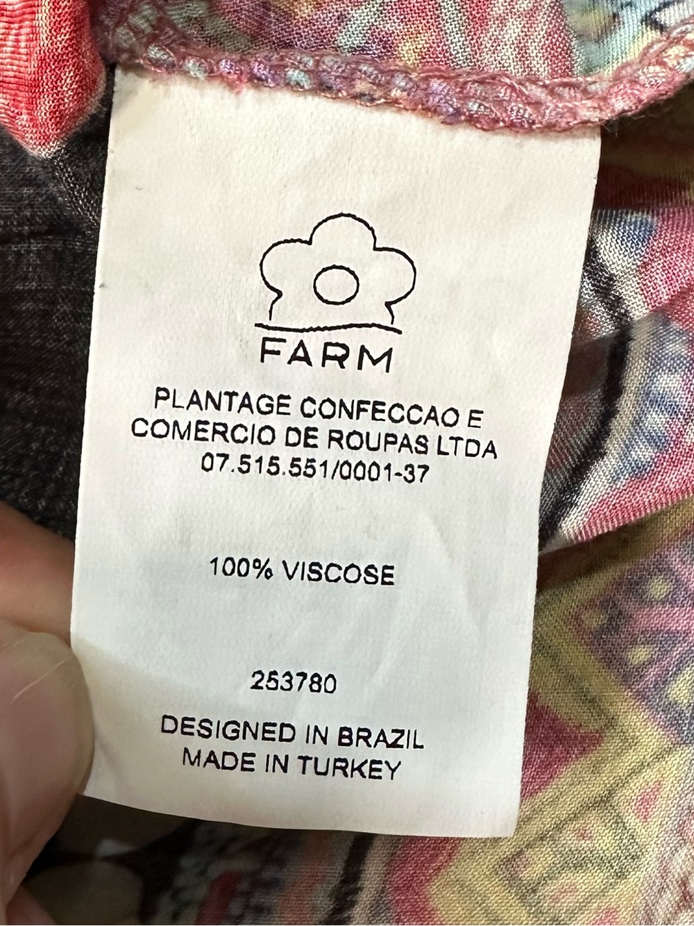 FARM Rio Rosario Maxi Dress Anthropologie Vibrant Floral & Geometric Print Sz L - Picture 11 of 12